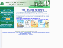 Tablet Screenshot of etender.mtnl.net.in